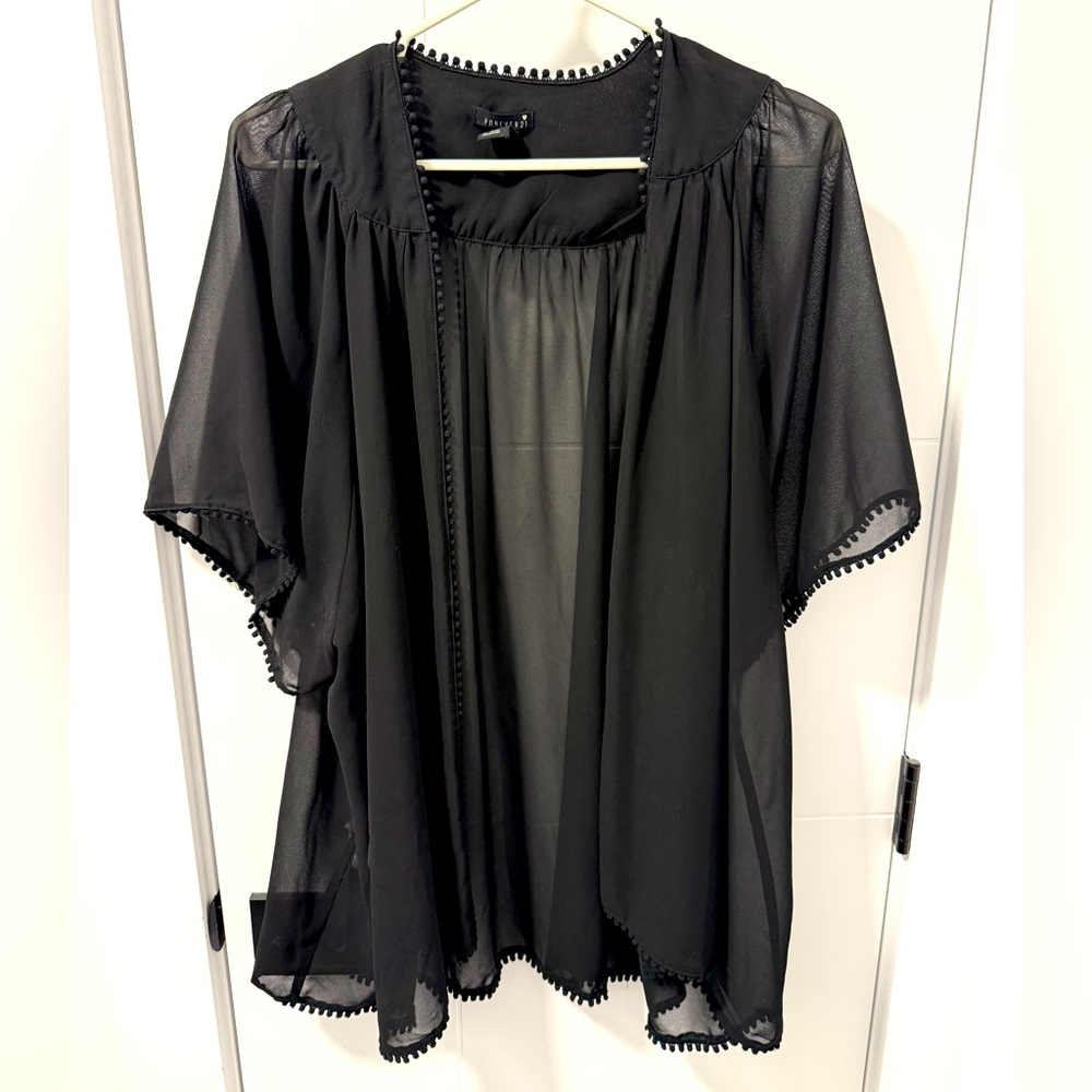 Forever 21 Black Lightweight Top